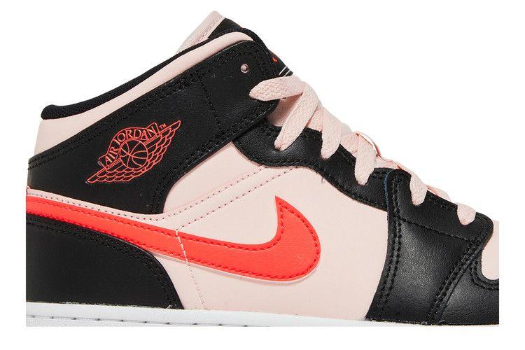 Air Jordan 1 Mid GS 'Black Pink Crimson'