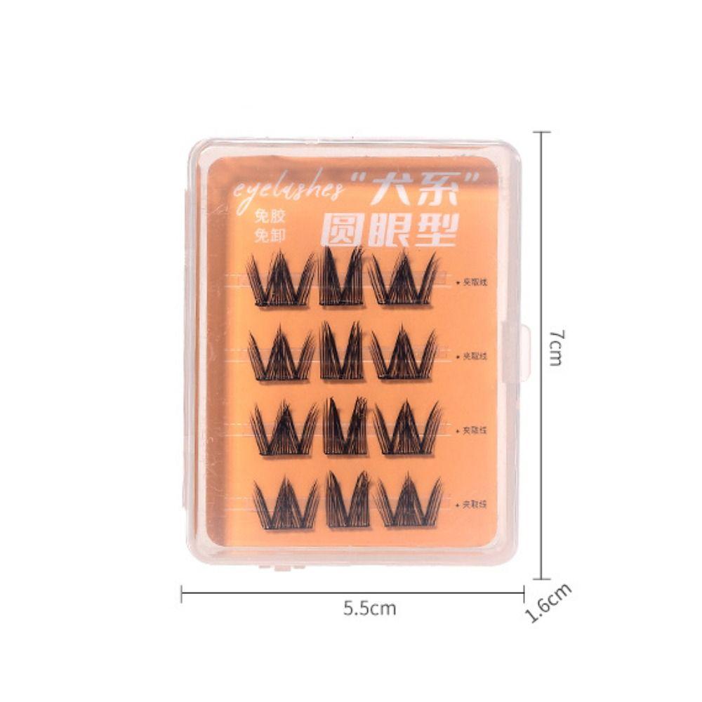 Makeup Adhesive False Eyelashes Sweet Glue Free Fake Lashes False Eyelash Clusters  Makeup Tool