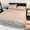 Tutu Fleece Mattress Single Piece Winter Thickened Milk Coral Fleece Simmons Mattress Protective Cover Dust Mattress Cover