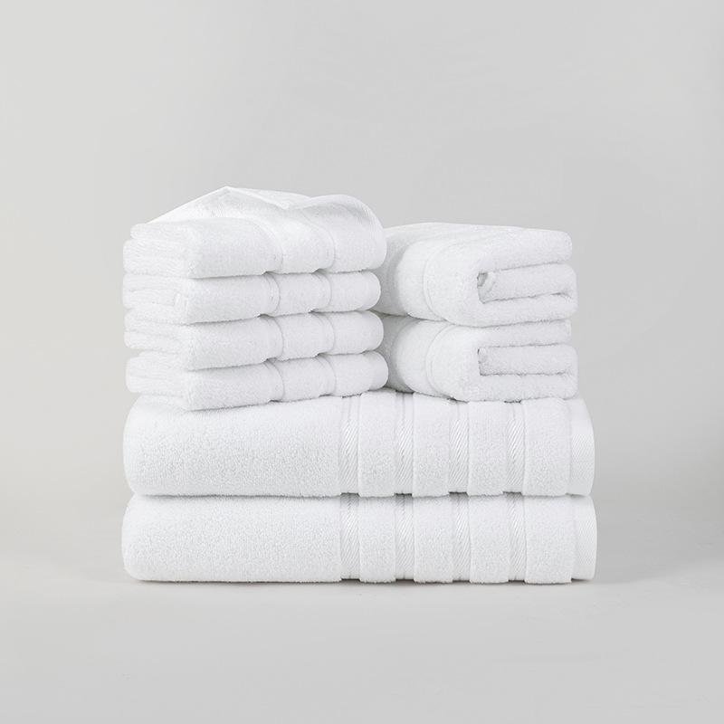 Plain Cotton Eight-piece Set of Towels 22 Towels 4 Square Towels, Promotional Embroidery Available