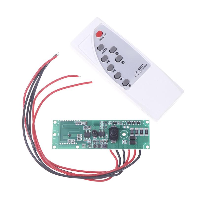 3,2V 3,7V Solar-Wandleuchten-Controller Platine mit Infrarot-Bewegungssensor, Zeitschaltung + Mikrowellen-Radar-Induktionsschalter