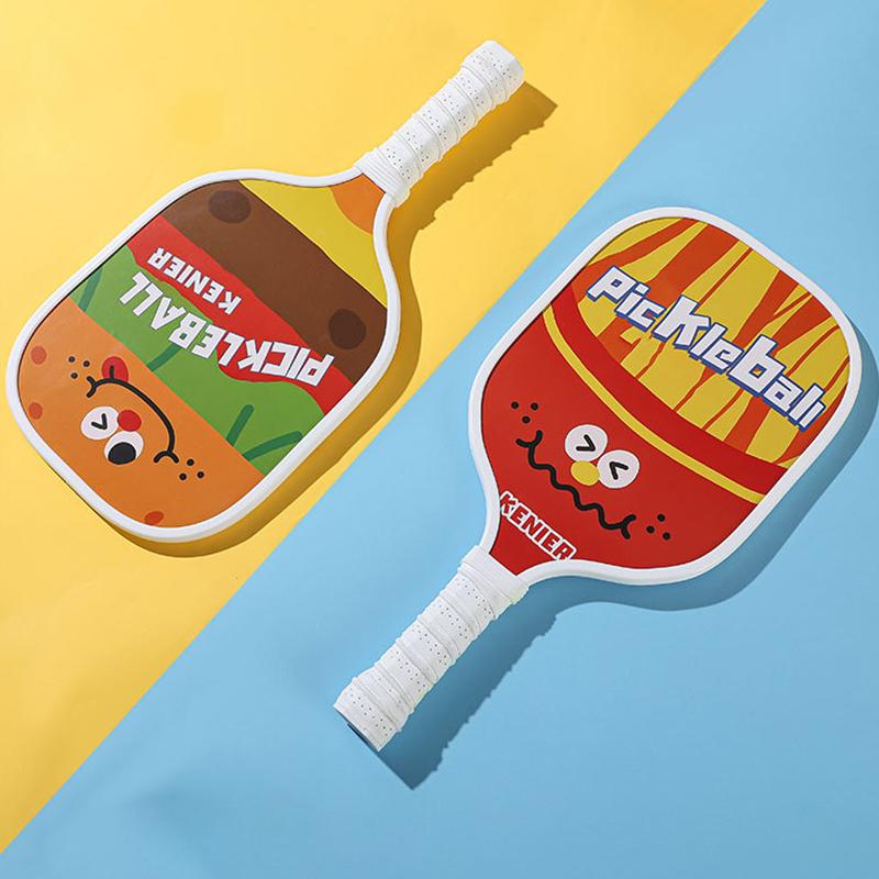 Wooden Pickleball Racket For Kids/Adults Beginner Outdoor Pickleball Racket Training Sports Set B