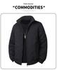 Men's 2025 Cross-border Diamond Plaid Stand Collar Jacket - Autumn/Winter Warm, Velvet-Lined Cotton Coat
