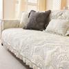 New High-End Embroidery French Retro Embroidery Cotton Sofa Cushion Back Towel Sofa Cover Cloth Machine Wash