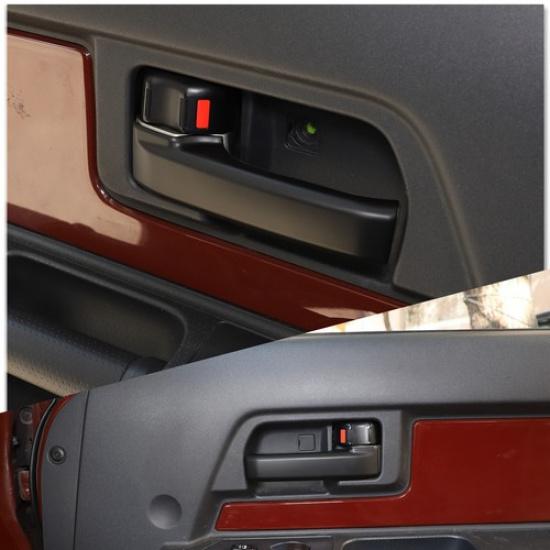 Mattschwarze Innen-Türgriff-Abdeckung Zierleiste für Toyota FJ Cruiser 2007-