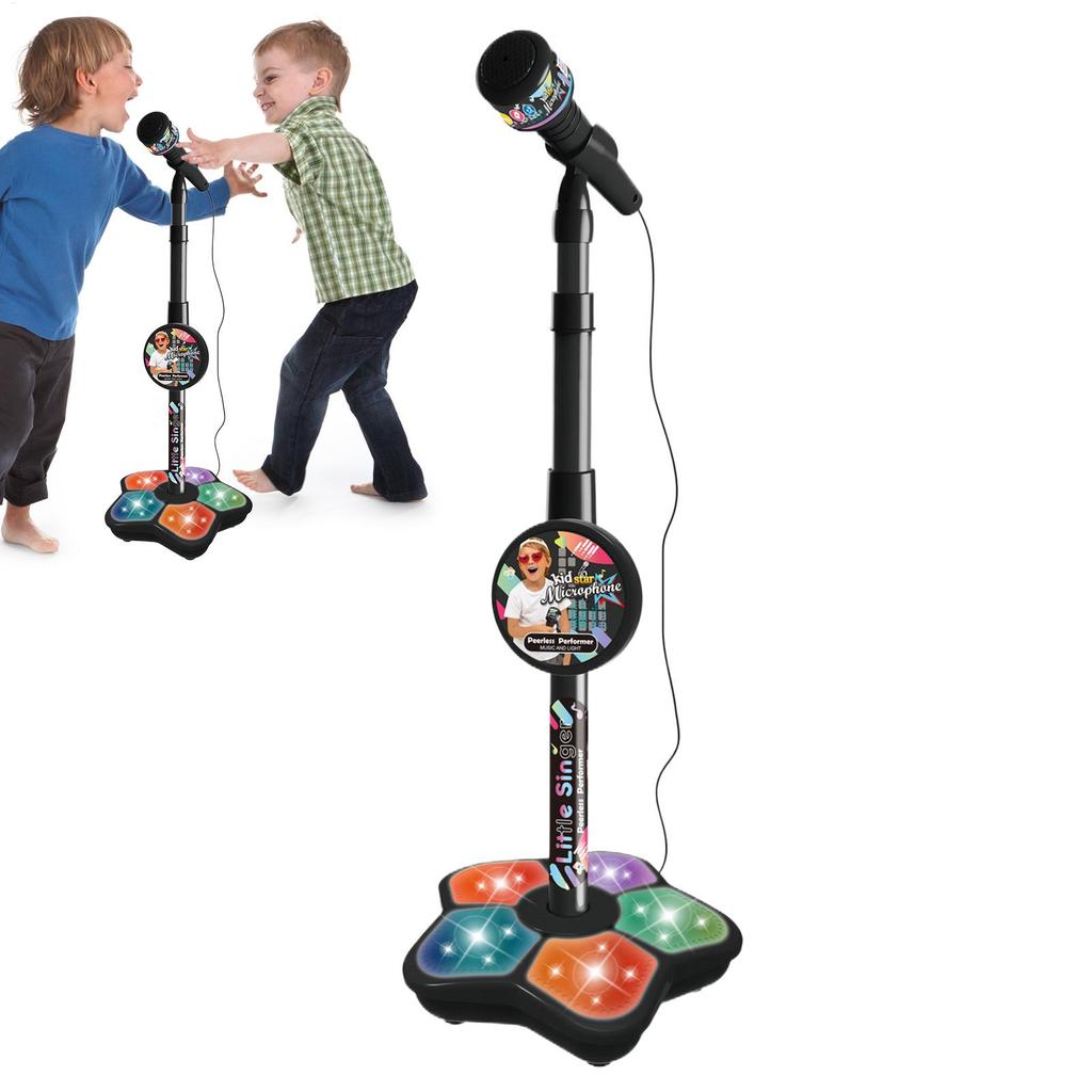 Kids Microphone With Stand Stand Up Microphone Kids Party Pastime MP3 Mode Karaokes Microphone Microphones For Singing Birthday