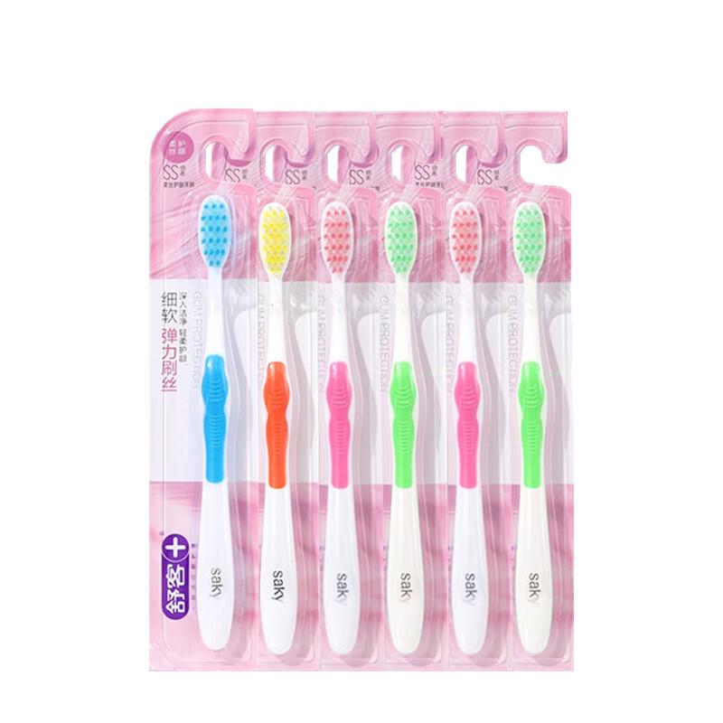 Shuke Soft Bristle Gum Care Toothbrush 6-Pack