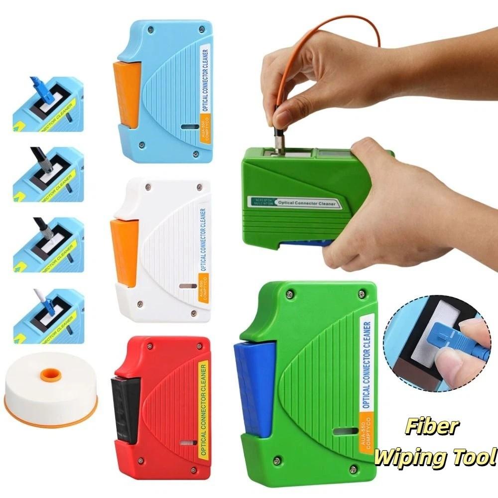 Fine Fibers Fiber End Face Cleaning Box Fiber Optic Cleaner Tools  FTTH Fiber Optic