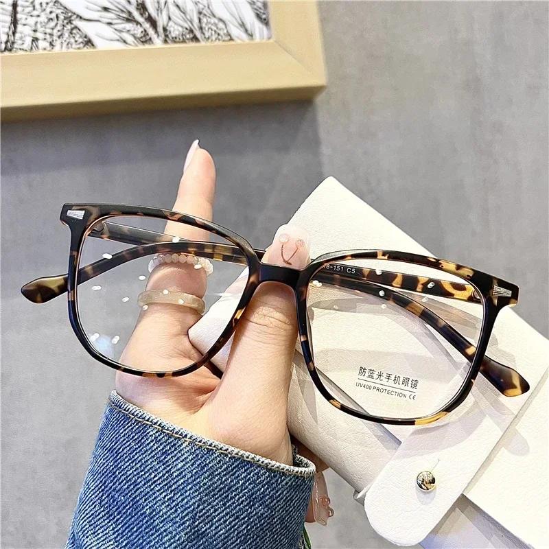 Fashionable Finished Myopia Glasses for Women Men Vintage Popular Anti-fatigue Myopic Eyewear Blue Ray Minus Diopter Eyeglasses