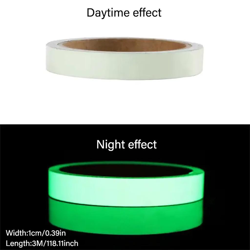 Glow In The Dark Tape Self Adhesive Fluorescent Strips for Wall Stair Bedroom Living Room Hallway Night Safety Decor Stickers