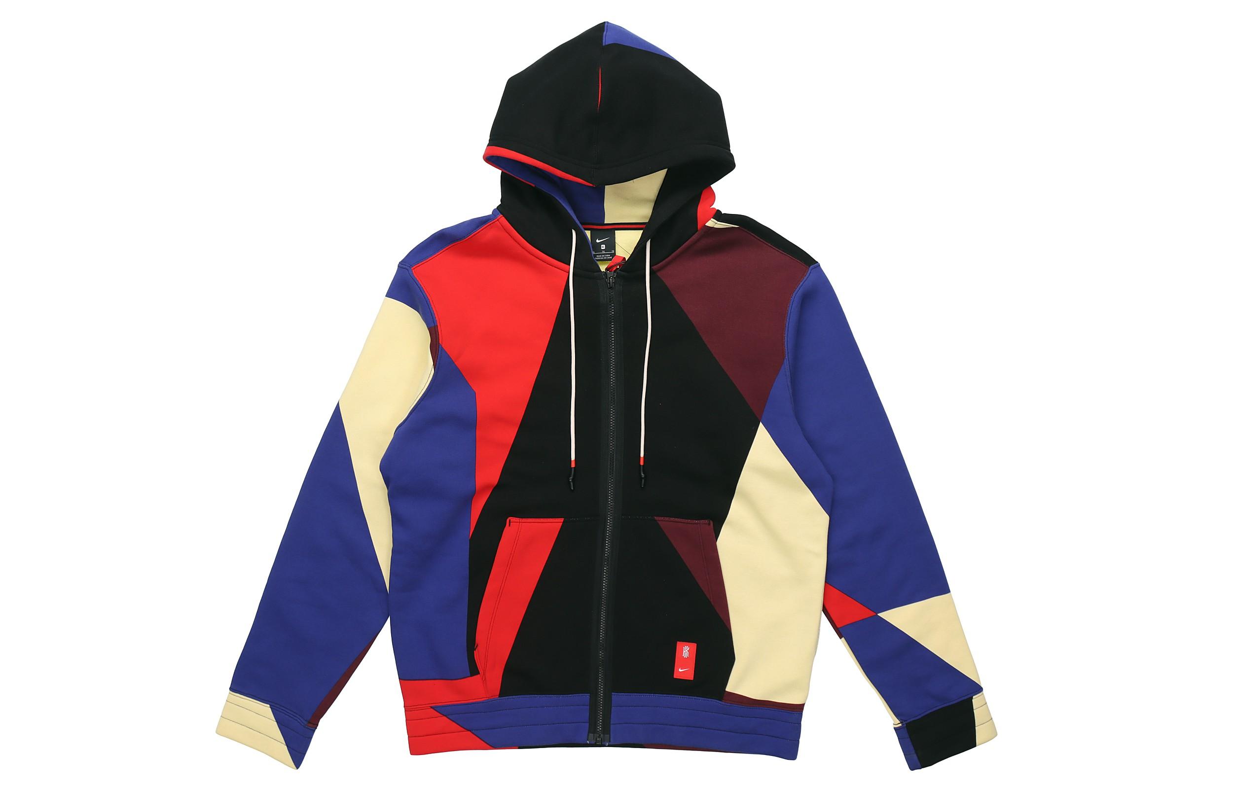 Nike Irving Zippered Hooded Fleece Lined Cardigan Sweatshirt Men s Multicolor BV9286-657 M