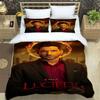 Lucifer Season Bedding Set Boys Girls Twin Queen Size Anime Duvet Cover Pillowcase Bed Kids Adult Fashion Home Textileextile