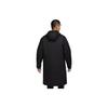 Nike Chaqueta de Algodón Cálida de Largo Medio con Capucha de Color Sólido para Hombre Ropa Exterior Azul Oscuro CW6767-451