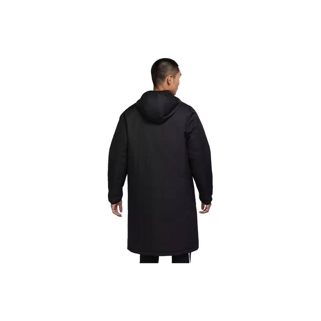 Nike Chaqueta de Algodón Cálida de Largo Medio con Capucha de Color Sólido para Hombre Ropa Exterior Azul Oscuro CW6767-451