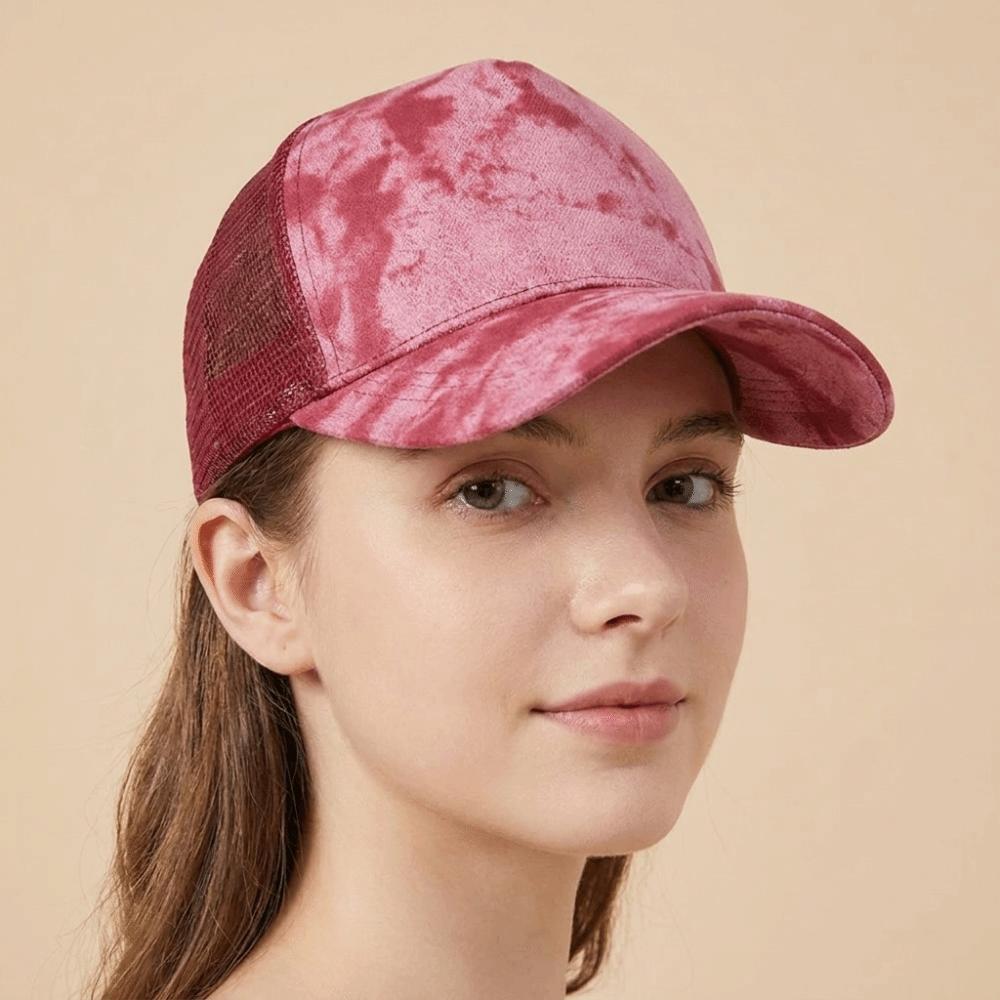 Suede Baseball Cap Breathable Sun Hat Fashion Trucker Hats Women