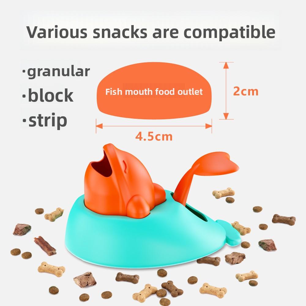 Pet Training Feeding Toy Snacks Launcher - Supports Pellet, Block and Strip Style Interactive Dog Feeding Machine with Fun Interaction.