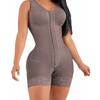 Fajas Colombianas Moldeadoras Postpartums Shapewear Women Tummy Controls Butt Lifters Body Shaper with Zipper Crotch