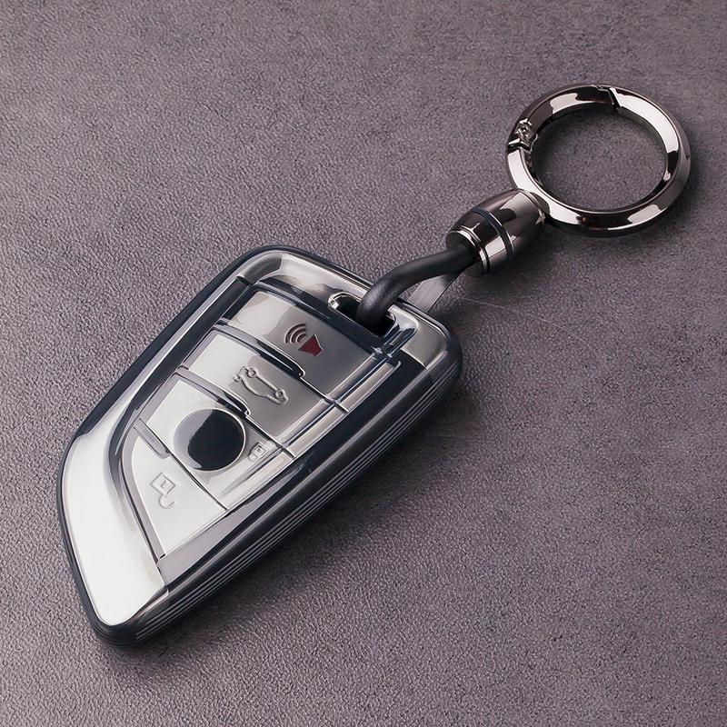 BMW Key Case for 3/5 Series, X3, X5, X2, 525, i3 - High-End Feel with Men's Buckle.