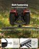 VEVOR Tow Behind Dethatcher, 183 cm Tow Dethatcher with 36 Steel Tines, 3-Point Lawn Dethatchers Rake with Attachments for Tractor