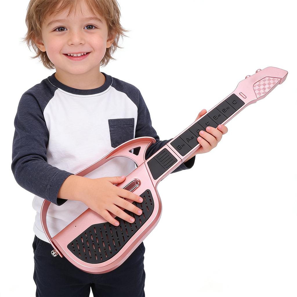 Kids Guitar Smart Auto Adjustment Stringless Guitar Musical Instrument for Beginners