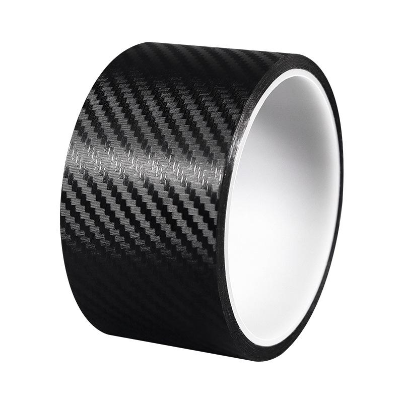 Universal Carbon Fiber Door Sill Protector Stickers - Anti-Collision, No Residue Adhesive Welcome Pedal