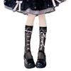 Lace-Up Bow Lolita Mid-Calf Stockings - Summer Thin Women's Leg Warmers