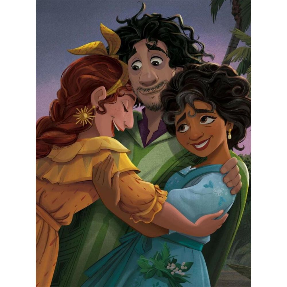 

Disney Diamond PaintingA Heartwarming Scene of Bruno and His Siblings From Full House of Magic Cartoon Mosaic Diamond Cross-Stitch DIY GiftHome Decor Round 20x30cm