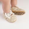 Solid Color Lace Baby Princess Shoes for 0-12 Months - Spring & Autumn Walking Shoes