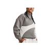 Under Armour Unstoppable Color Block Casual Sports Cropped Sweatshirt Women Sweatshirt Light-Gray 1379845-294