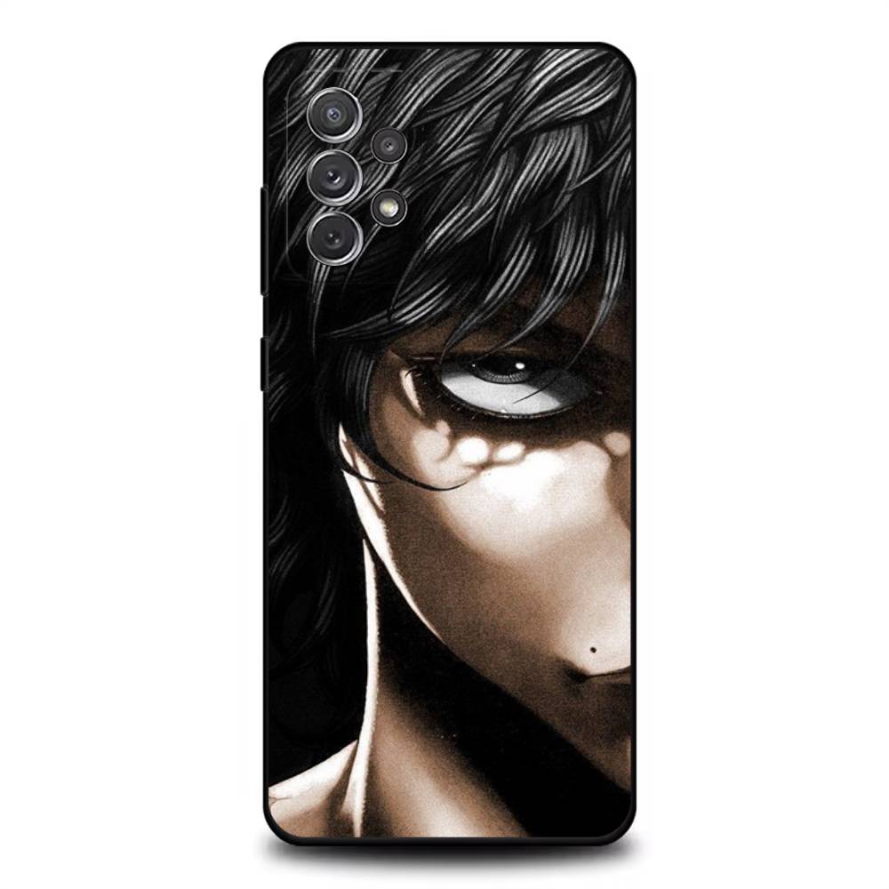 

Anime B-Baki H-Hanma Phone Case For Samsung S 25,24,23,22,30,21,10,9,Ultra,Plus,Lite,FE,4,5G Black Soft Case SamsungS9Plus