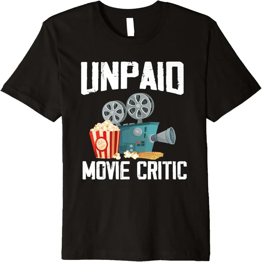 Unpaid Movie Critic Movie Night Cinema Funny Movie Lover Premium T-Shirt