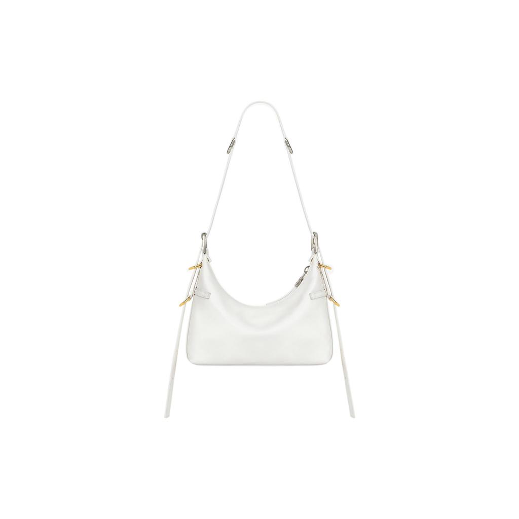 Givenchy Voyou Embossed Cow Leather Portable Crossbody Bag, Shoulder Bag Women's Ivory White BB50THB1Q7-105