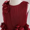 2024 Spring Collection: Princess Evening Dress with 3D Appliques and Tulle Skirt