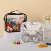 Large Capacity Block Toys Storage Bag Transparent Zipper Puzzle Block Organizer Bags Cosmetic Storage Organizer Bag
