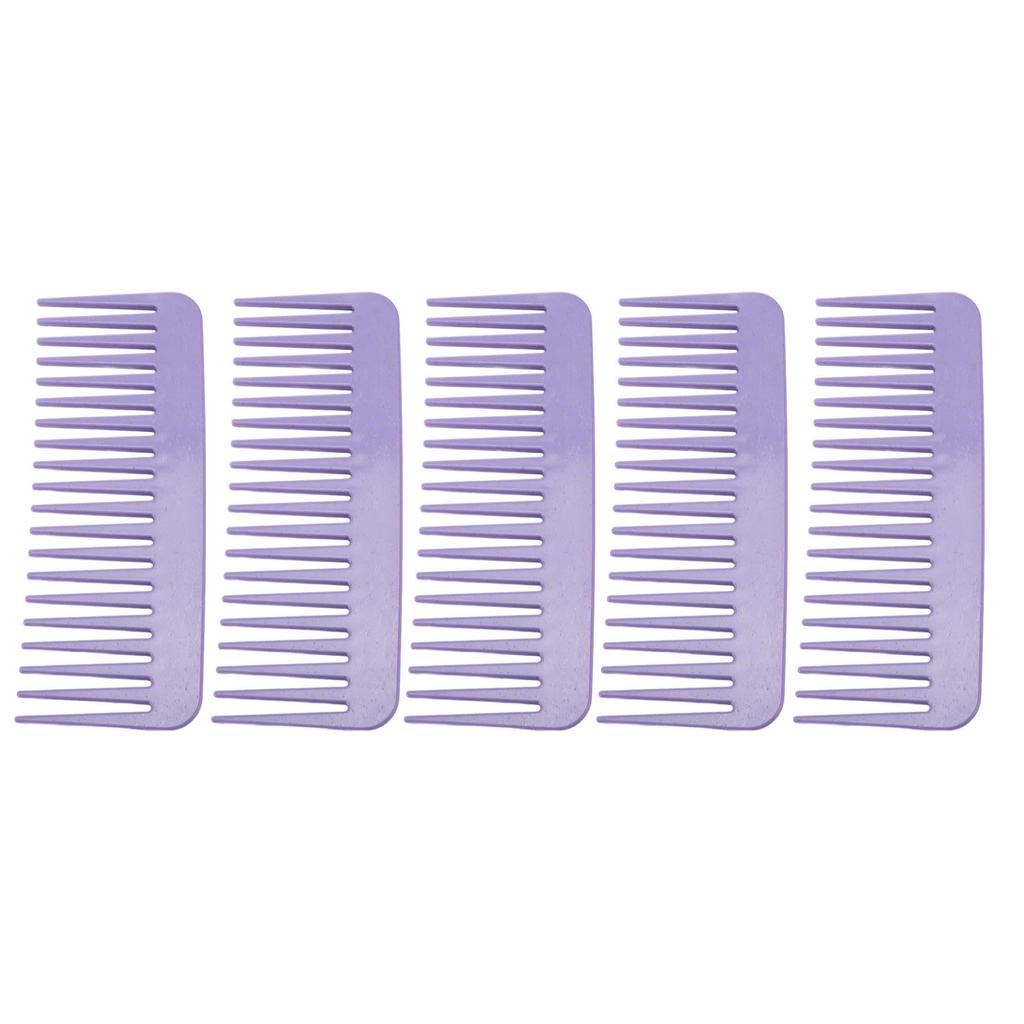 10 Stück Kamm mit breiten Zinken Weizenstroh Hohe Zähigkeit Tragbarer Haarentwirrkamm für Zuhause Reise