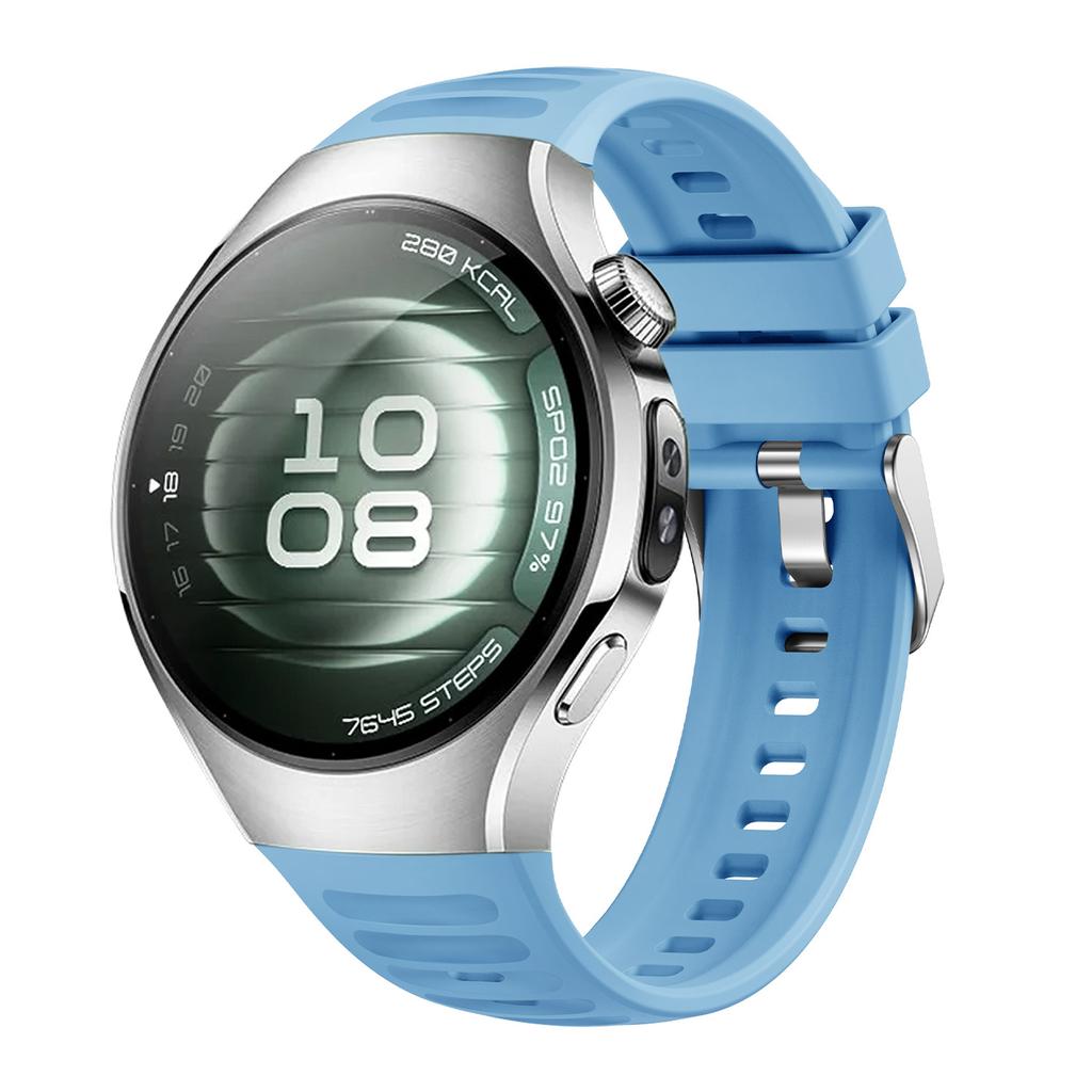 Original Silicone Strap For Huawei Watch 5 42MM No Gaps Rubber Sport Band For Huawei Watch 5 46mm Business Quick Release Band