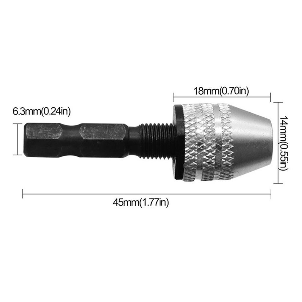 Impacting Drill Adapter Drill Bit Adapter for Impacting Driver Converters Keyless