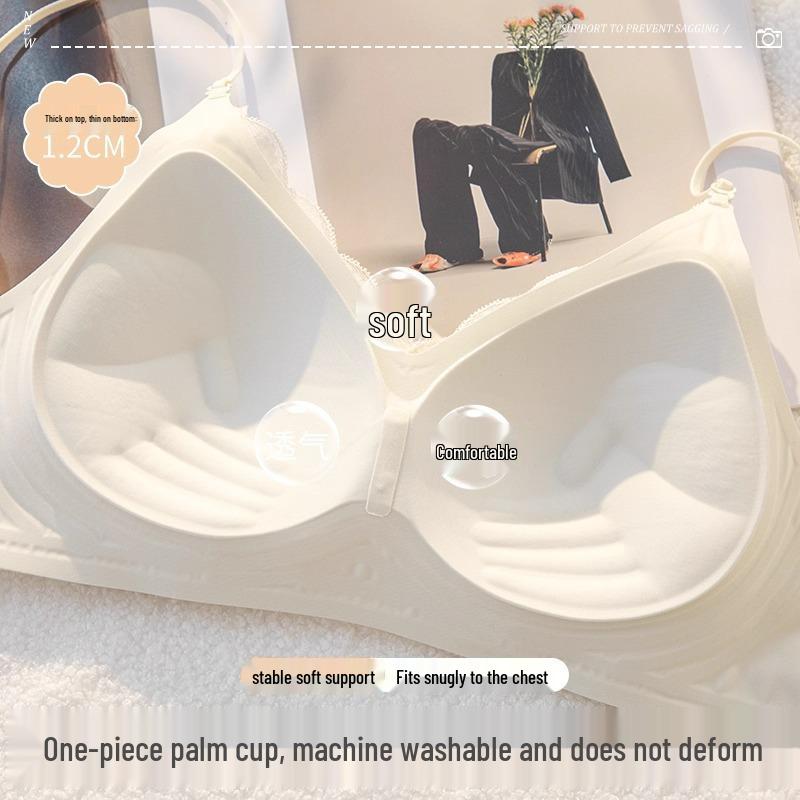 Reggiseno Push-Up Senza Cuciture da Donna - Supporto Invisibile, Scollo a Incrocio sul Collo, Spalline Sottili, Senza Ferretto, Aumento del Seno Piccolo
