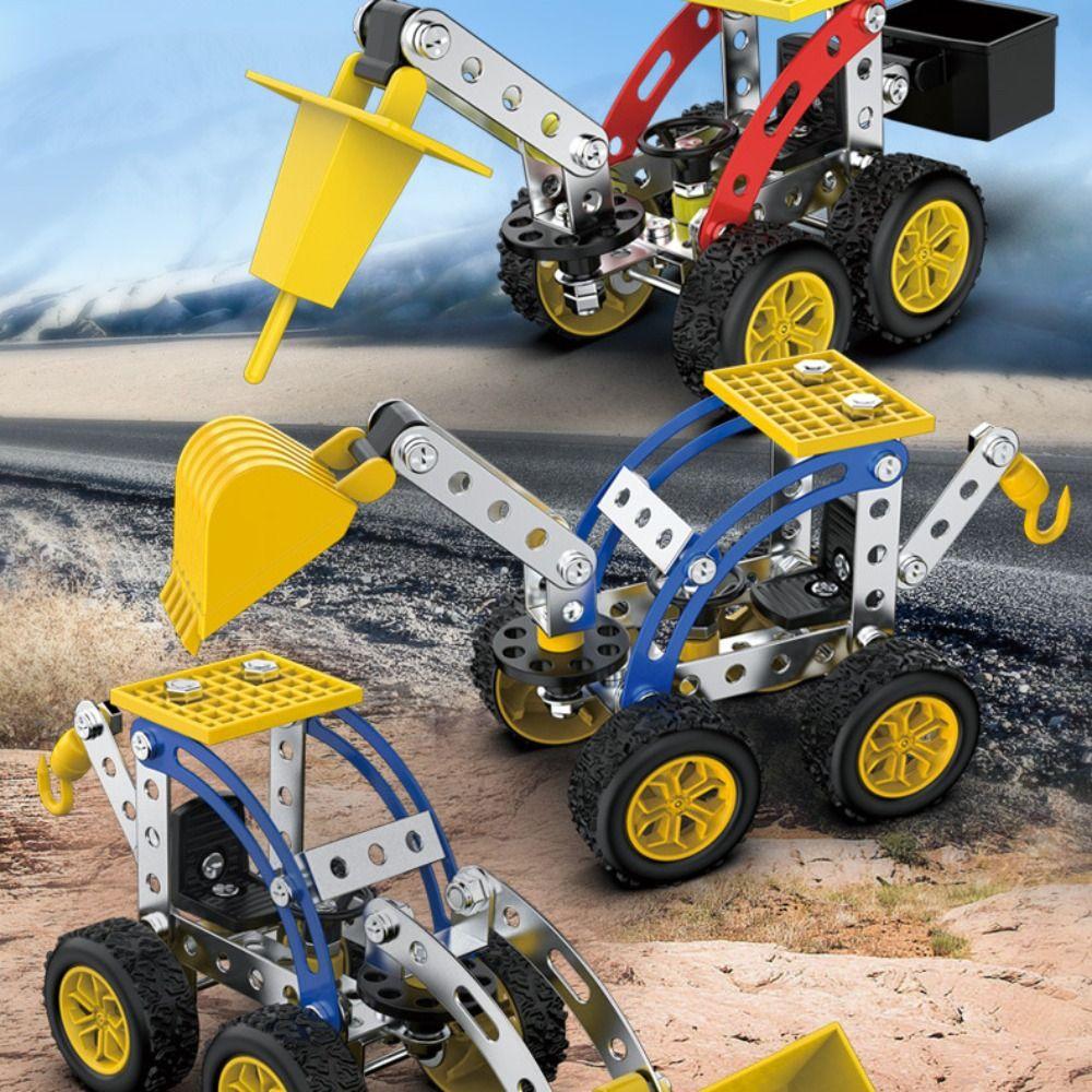 

Metal Metal Building Block Assembly Toy Simulation Assembly Car Model Toy Family Decorations Style B