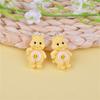 10Pcs/pack Mini Bear Cartoon Resin Pendant Charms For DIY Jewelry Making Accessories