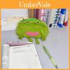 Fun Frog Plush Pencil Case With Large Capacity For Students And Desk Storage