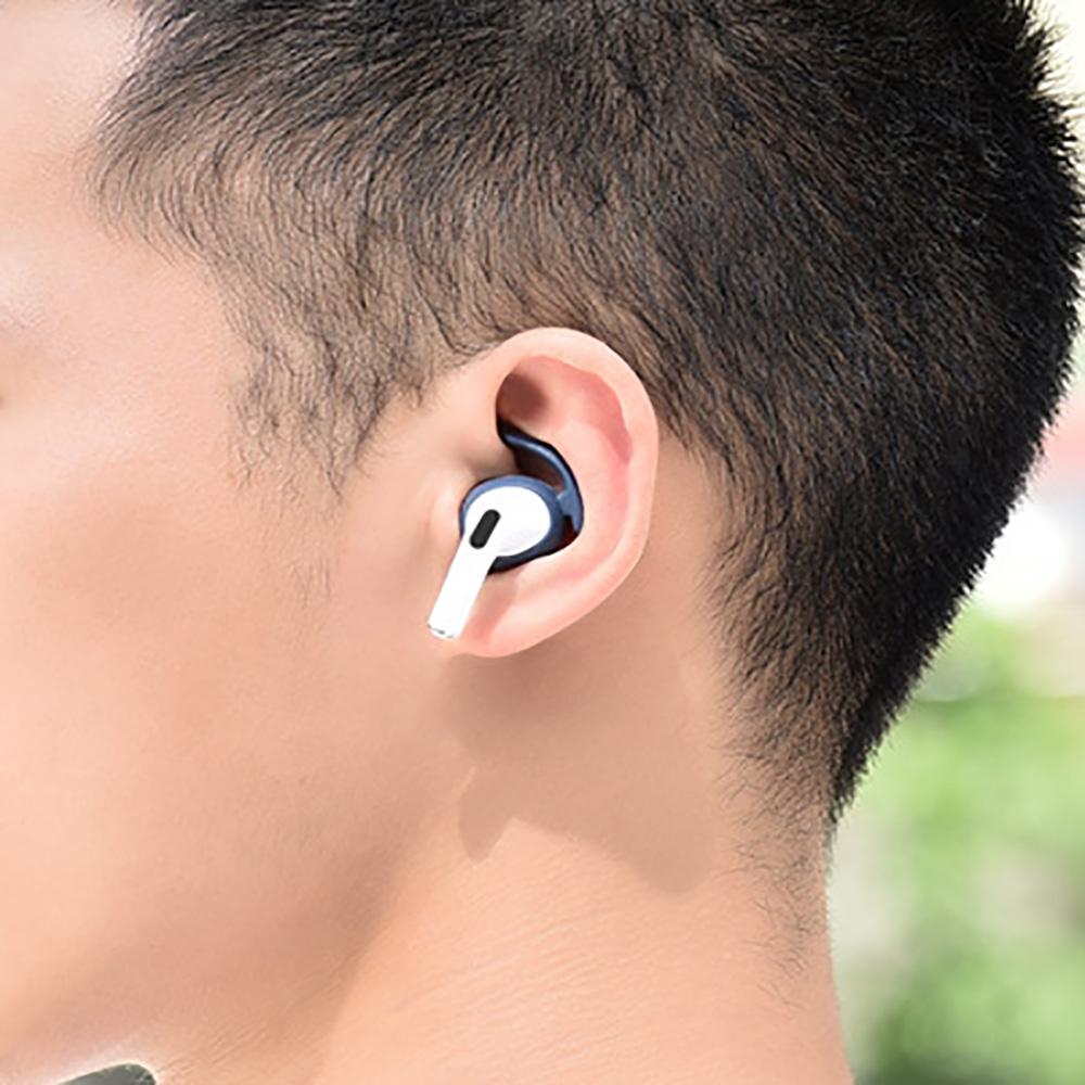 1 Pair Silicone Rubber Headphone Hooks Secure Anti Slip Covers For AirPods Pro