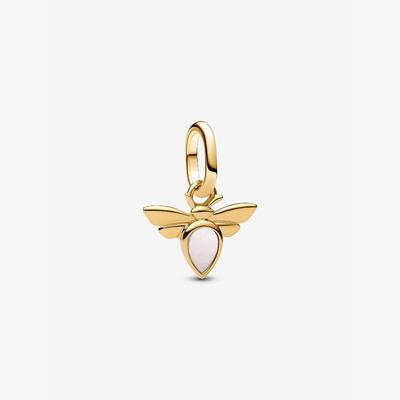 White Bee Mini Dangle Charm 763826C01