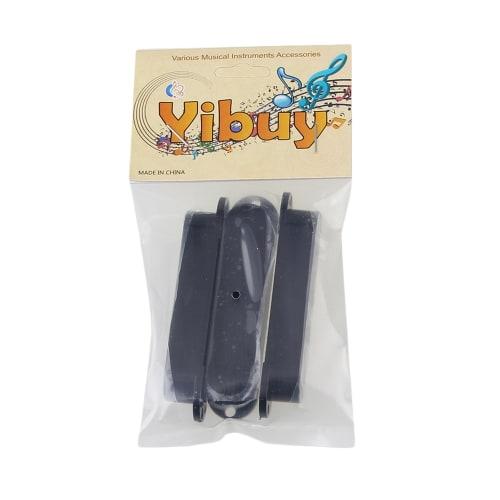 Yibuy 3-Pack Plastic Single Coil Pickup Covers for Electric Guitars, No Hole, Closed Shell