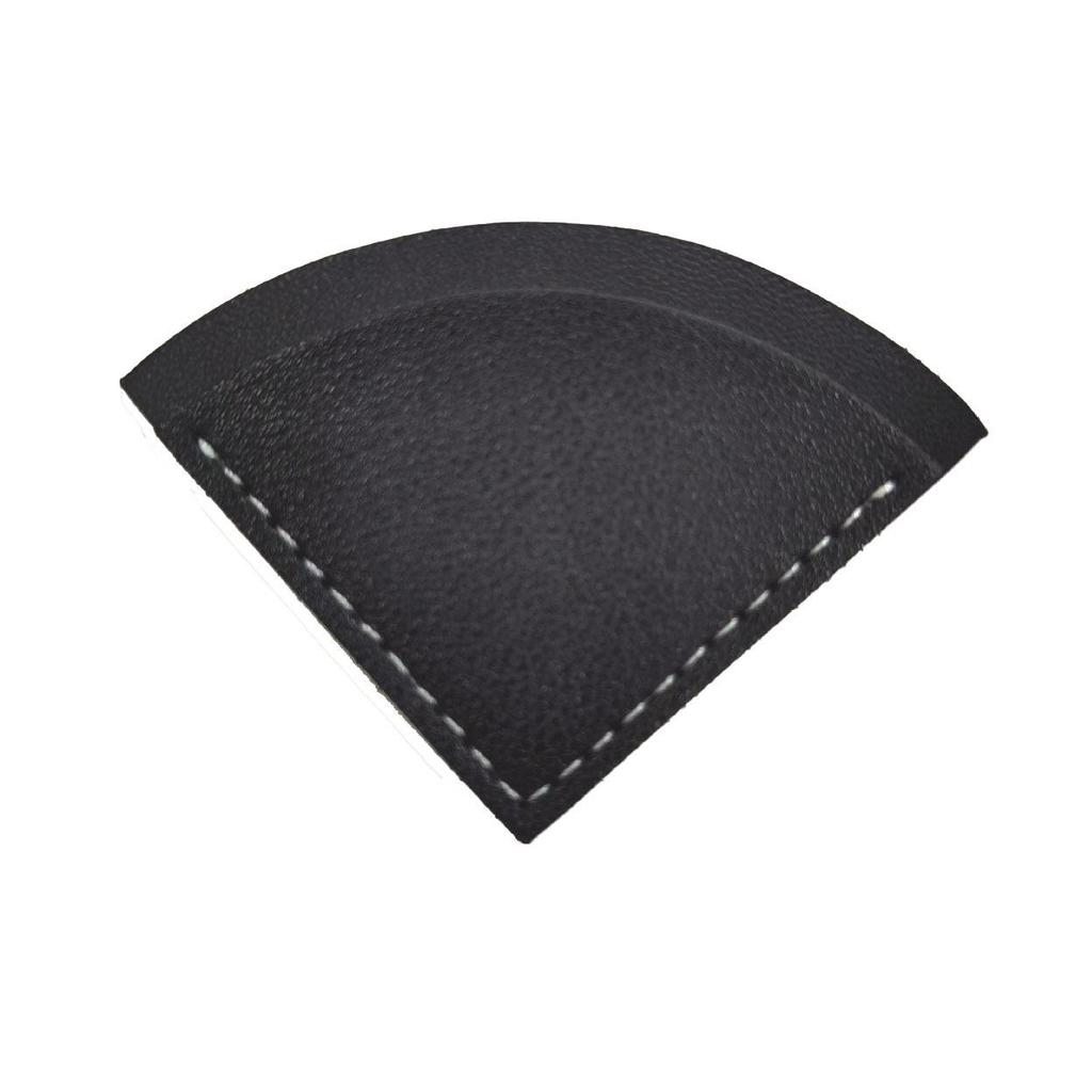 Retro Triangle Fan-Shaped PU Leather Bookmark and Book Corner Bag
