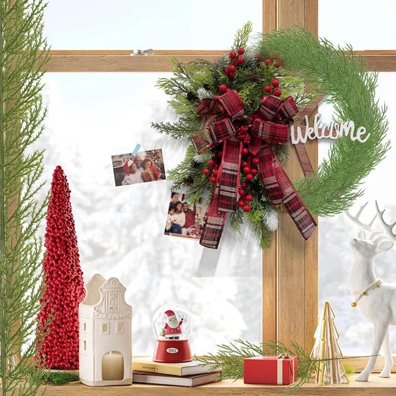 Artificial Pine Branches Christmas Pine Needles Fake Pine Picks For DIY Garland Xmas Tree New Year Party Home Decoration Gifts