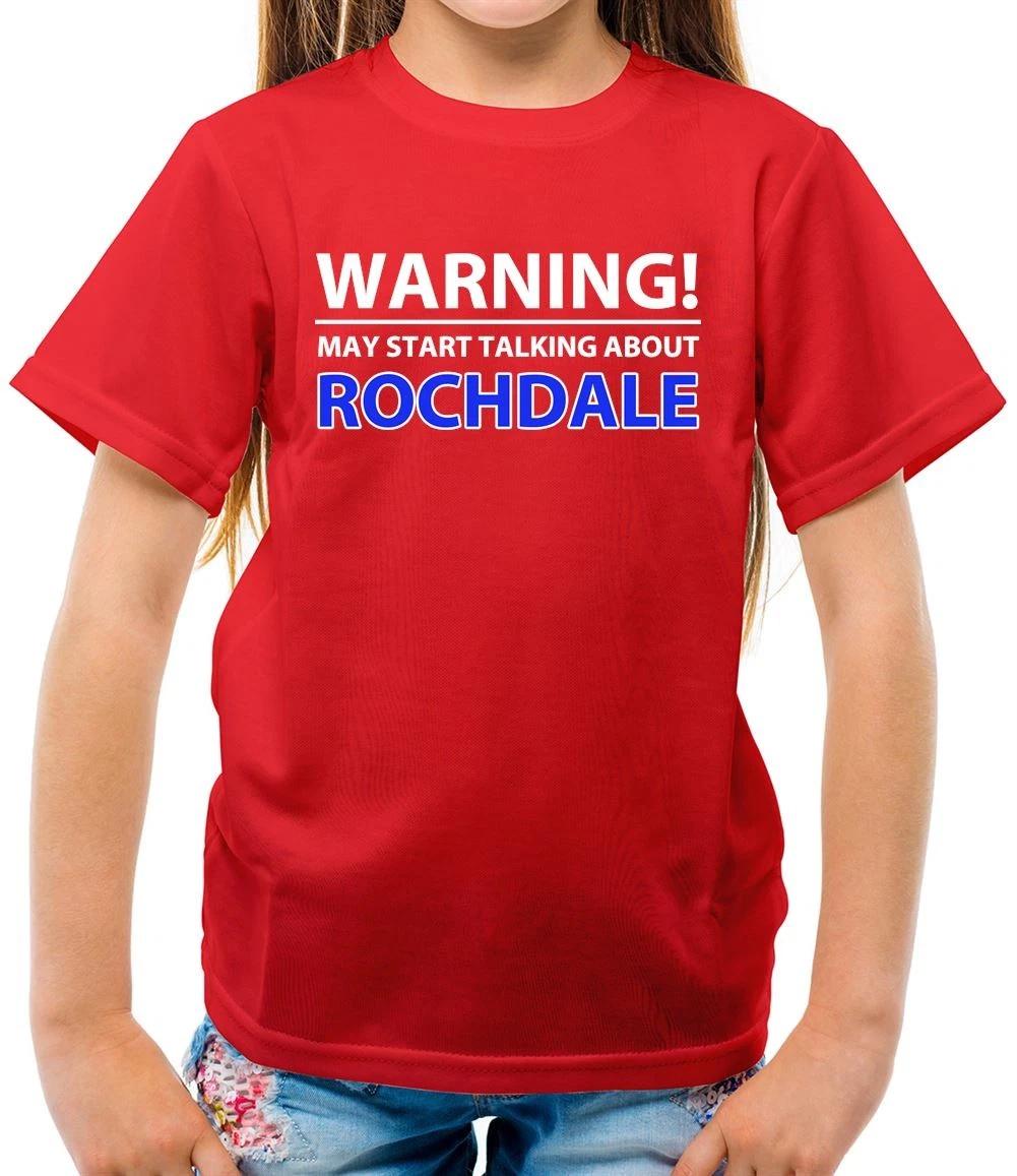 

Warning Talk Rochdale - Kids T-Shirt - Dale Football Love Team Fan Gift Present 140