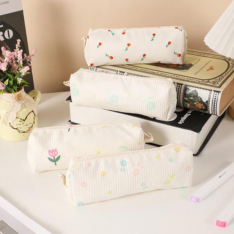

Простой пенал с цветком Школьные принадлежности Trousses Scolaires Pencilcase Soft Cute Канцелярские принадлежности Estuches Escolares Pencil Pouch