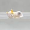 1Pcs Cartoon Simulation Fish Tank Edge Hang Cat Aquarium Ornament, Miniature Landscape, Home Decoration, Cute Desktop Gifts
