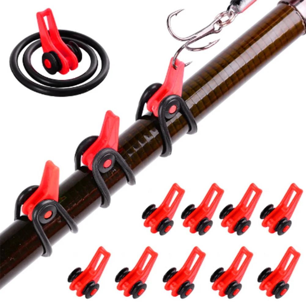 

10 шт./лот вудилища Pole Hook Keeper - надійне силіконове кільце Iso Hold Bait, приманки та джиги для безпечної та легкої риболовлі
